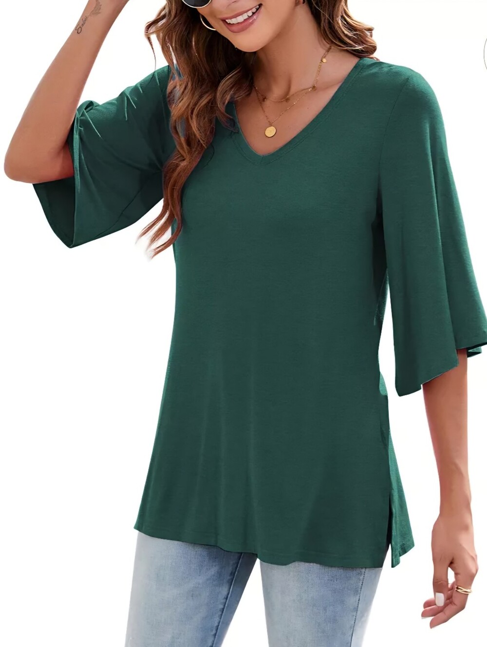 3/4 Bell Sleeve Shirt